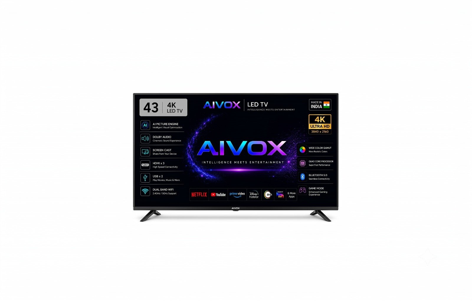 WhatsApp-Image-2026-07-07-at-6.01.29-PM-1-1.jpeg Aivox (43 inches) D Series Brighter Crystal 4K Dynamic Ultra HD Smart LED - Image 1